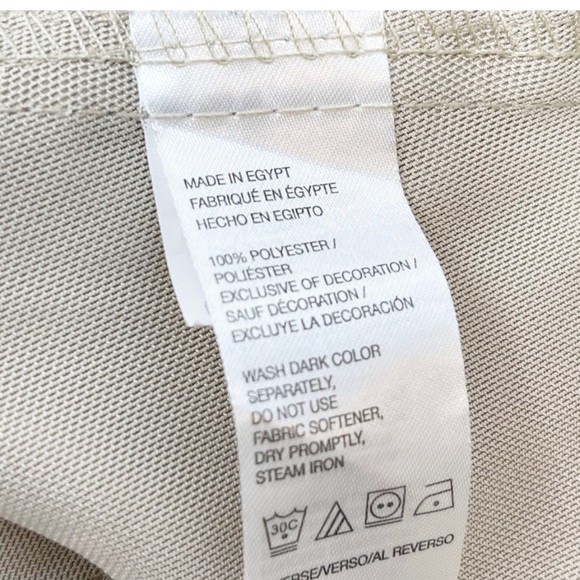 IZOD GOLF Mens Classic Golf Shorts Quick Dry Beige Flat Front 10” Inseam 38 - Picture 5 of 6